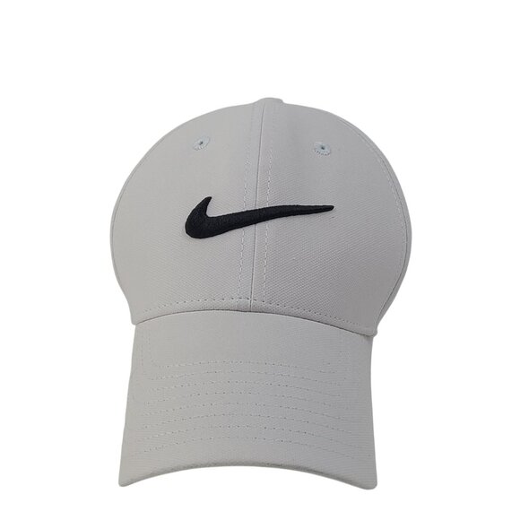 Nike Men's Dri Fit Club Cap Running Sport Hat White Size S/M - Picture 1 of 7